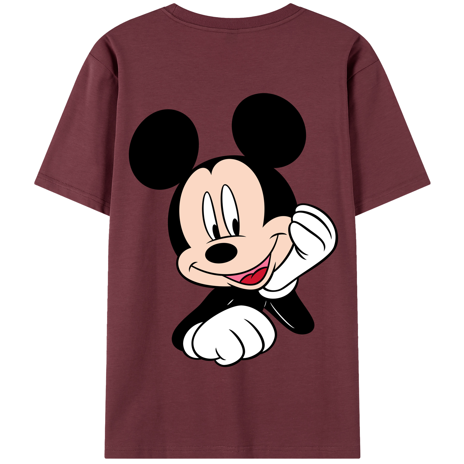 （画像用） ミッキーマウス Mickey Mouse 綿100％半袖Tシャツ（背面プリント）